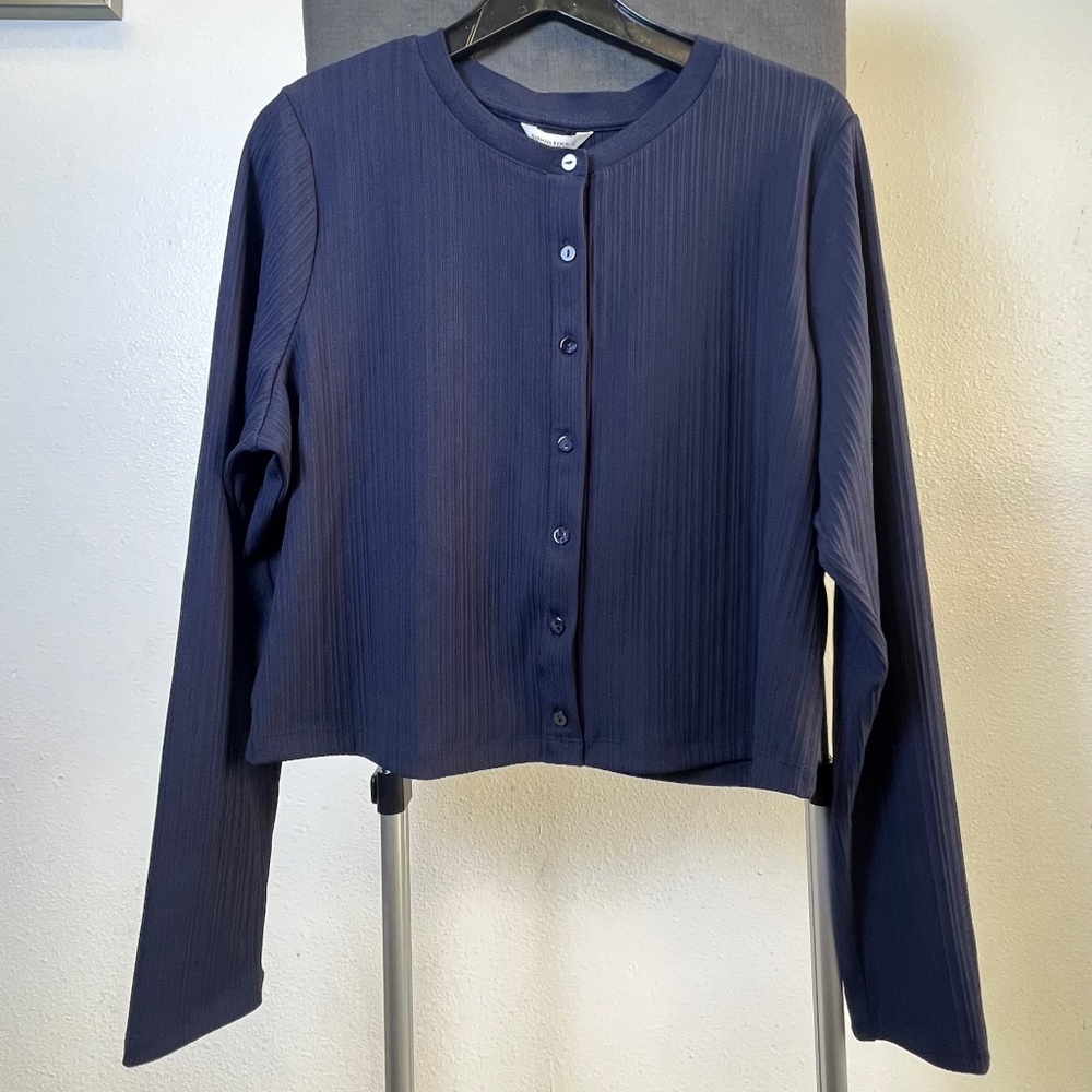 Banana Republic Navy Blue Button Down Cardigan